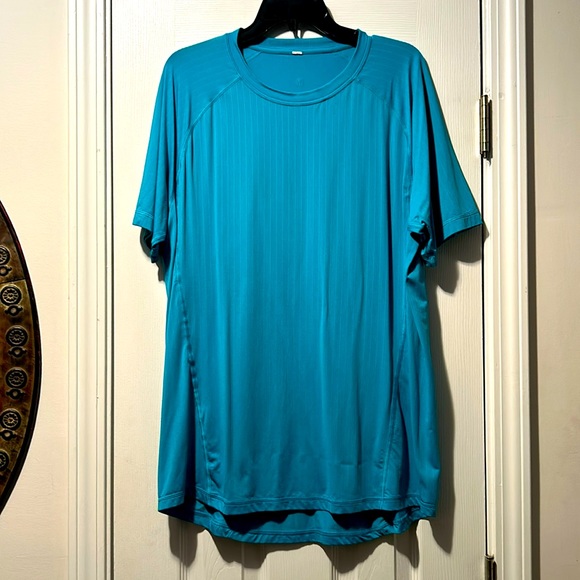 lululemon athletica Other - 🍋Lululemon Men’s Turquoise Blue Breathable Athletic Short Sleeve T shirt
